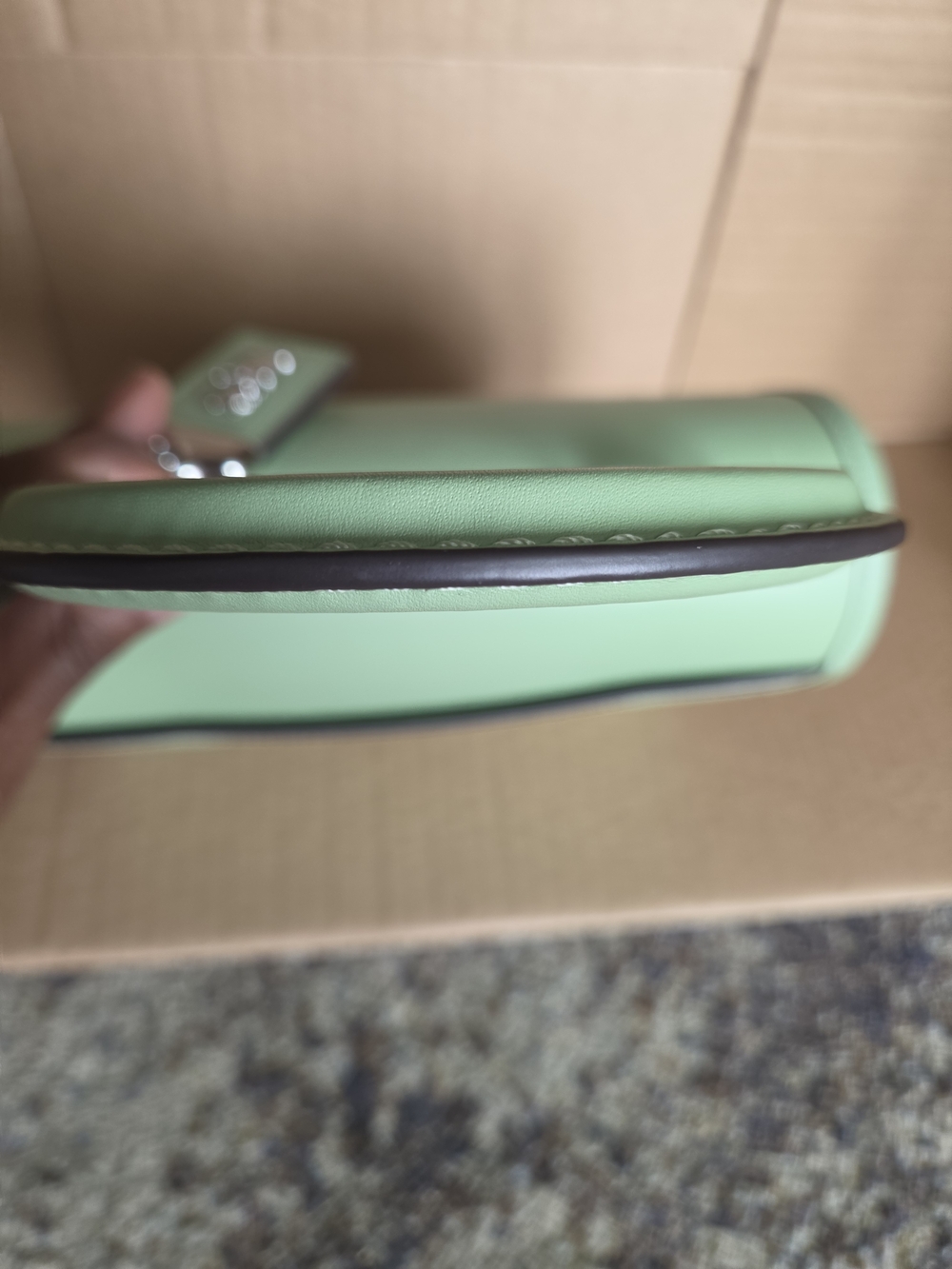 COACH Rogue Top Handle Pale Pistachio Bag - Picture 3 of 16
